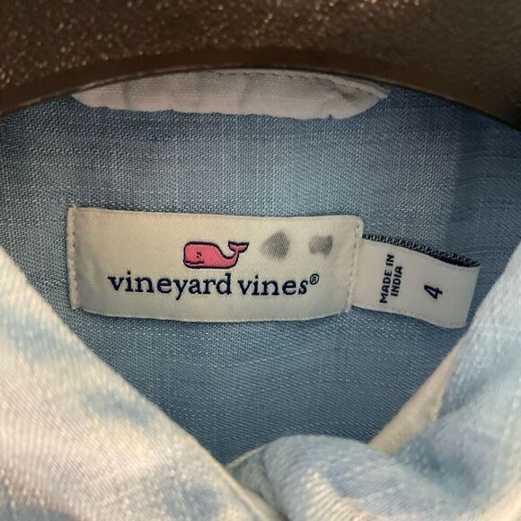 Vineyard Vines Lightweight Denim Jumpsuit, Size 4 Pockets! Straight Leg preppy - Picture 5 of 11